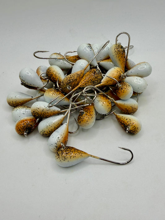 empty hooks ice fishing MUUNN 25Pack Unpainted Tungsten Jigs Kits,Tear Drop Tungsten Ice Jigs2.7mm : Sports & Outdoors The Mustad size 10 hooks are a much finer wire hook when compared to the size 8 version Ice Fishing - Hooks